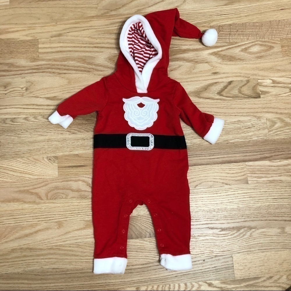 Cat & Jack Santa Onesie Bodysuit 3-6 mos